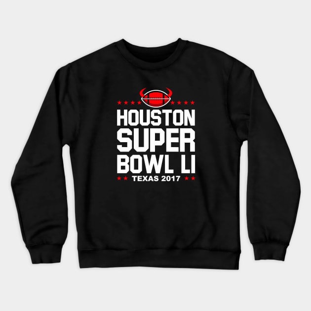 Super Bowl LI Crewneck Sweatshirt by ajarsbr